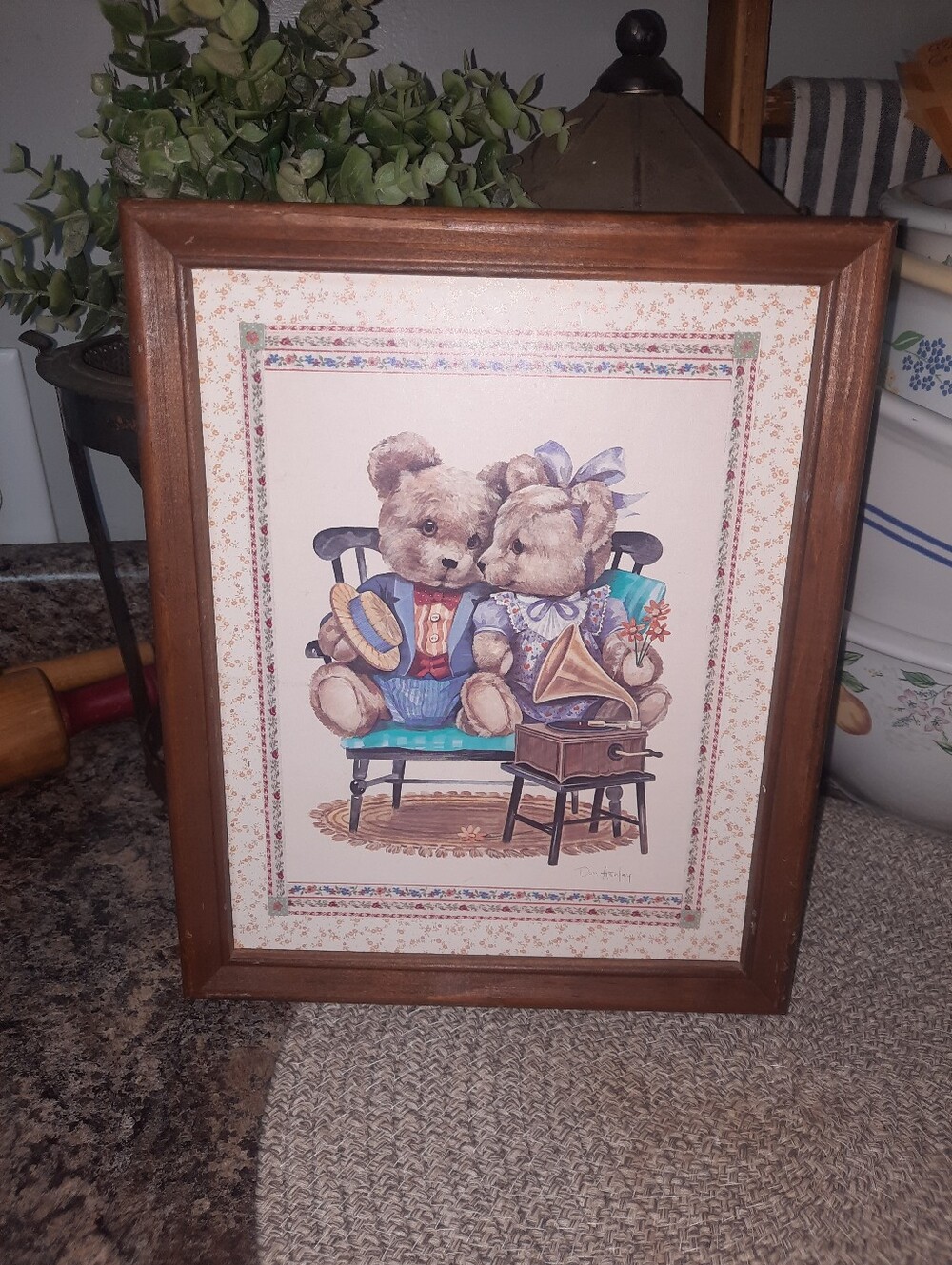 Cottage Core Style Bear Print